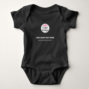 Extravagant Business Chic Logo Black Romper