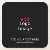 Extravagant Professioneel Professioneel - Aangepas Vierkante Kartonnen Onderzetter (Voorkant)