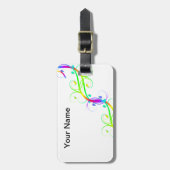 Extravagante regenboogvlakken bagagelabel (Voorkant verticaal)