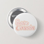 Extravaganza Bride's neef Melon Ronde Button 5,7 Cm (Voorkant /achterkant)