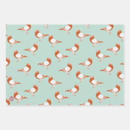 extravantes Taubendekor , Bambi und Pudelmuster  Inpakpapier Vel