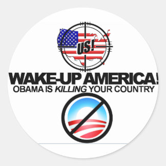 extreem anti obama grapt Sticker 01