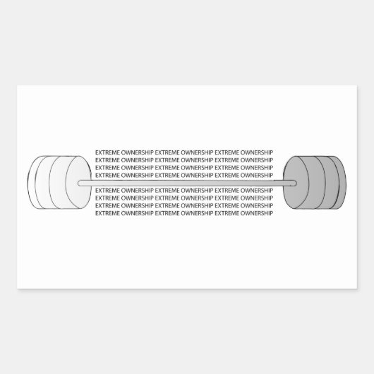 Extreem eigendom door Jocko Willink Rechthoekige Sticker (Voorkant)