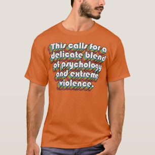 Extreem geweld Vyvyan The Young Ones 80s citaat T-shirt