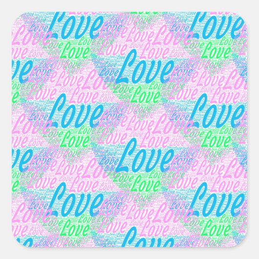 Extreem mooie sticker. vierkante sticker (Voorkant)