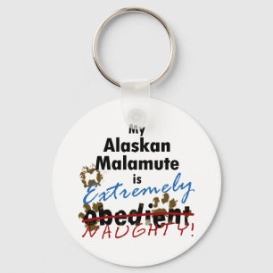 Extreem Naughty Alaskan Malamute Sleutelhanger