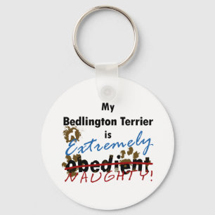 Extreem Naughty Bedlington Terrier Sleutelhanger