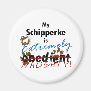 Extreem Naughty Schipperke Magneet