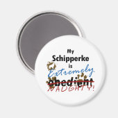 Extreem stout Schipperke Magneet (Voorkant / Achterkant)