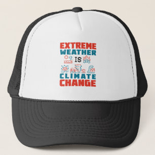 Extreem weer is klimaatverandering trucker pet