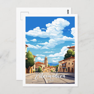 Extremadura Spanje vintage reizen Briefkaart