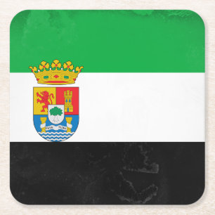 Extremadura Vierkante Kartonnen Onderzetter