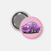 Extreme Bent Purple Auto Artwork  Magneet (Voorkant / Achterkant)