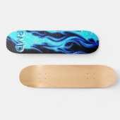 EXTREME Blue Flame Skateboard Deck (Horizontaal)