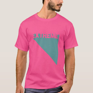 Extreme Blue Moderne Gym Fitness Workout Gym Train T-shirt