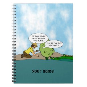 Extreme Cache Geocaching Cartoon op maat Notitieboek