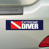 Extreme duiker 4 bumpersticker (Op auto)