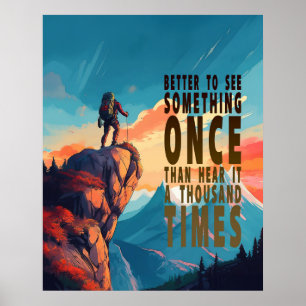 Extreme Explorer Gebergte, Spreekwoord Poster