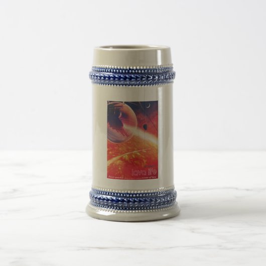 Extreme heteluchtballon op vulkanische helling bierpul (Center)