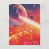 Extreme heteluchtballon op vulkanische helling briefkaart (Voorkant)