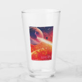 Extreme heteluchtballon op vulkanische helling glas (Voorkant)