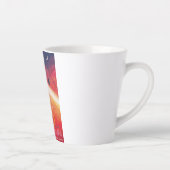 Extreme heteluchtballon op vulkanische helling latte mok (Rechts)