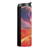 Extreme heteluchtballon op vulkanische helling thermosbeker (Gedraaid links)