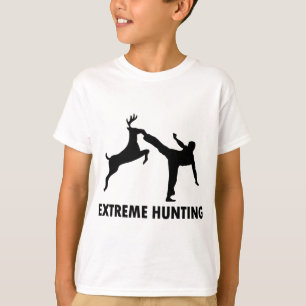 Extreme Hunting Deer Karate Kick T-shirt