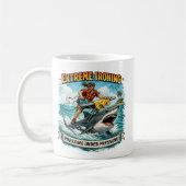 Extreme Ironing Shark Mug (Gauche)