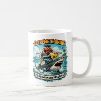 Extreme Ironing Shark Mug Koffiemok