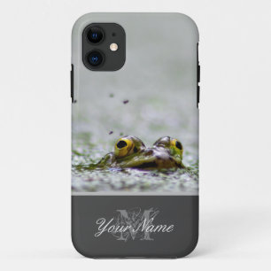 Extreme kikkikkermacro met gouden ogen! Hoesje-Mat iPhone 11 Hoesje