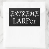 Extreme Larper Rechthoekige Sticker (Tas)