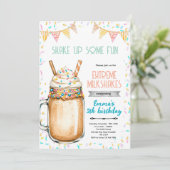 Extreme Milkshakes Birthday Party Invitation (Debout devant)