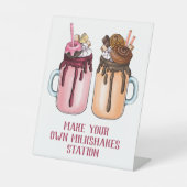 Extreme Milkshakes Party Reclamebord Met Voetstuk (Voorkant)