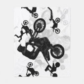 Extreme Motocross Stunts Fleece Deken (Voorkant)