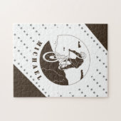 Extreme Mountain Biking Star Cyclist Name Legpuzzel (Horizontaal)