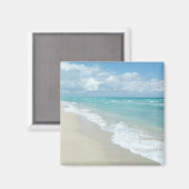 Extreme relaxatie Beach Uitzicht White Sand Magneet (Voorkant / Achterkant)