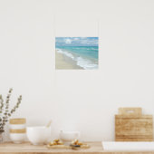 Extreme relaxatie Beach Uitzicht White Sand Poster (Keuken)