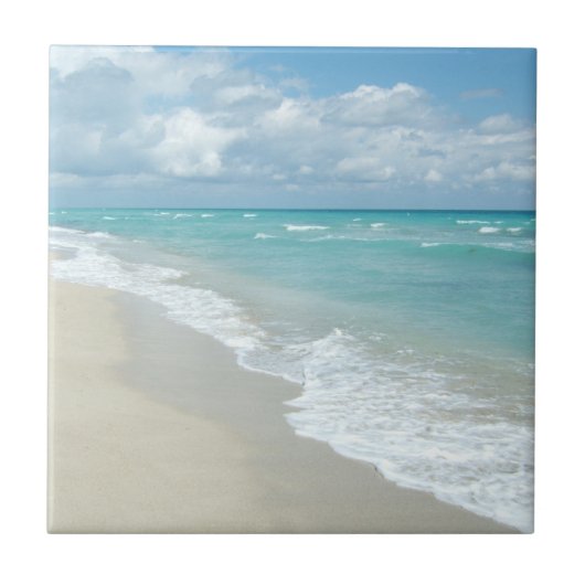 Extreme relaxatie Beach Uitzicht White Sand Tegeltje (Voorkant)