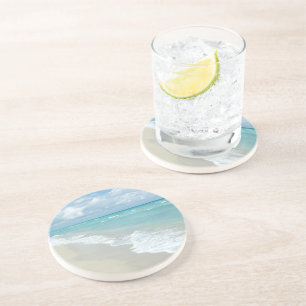 Extreme relaxatie Beach Uitzicht White Sand Zandsteen Onderzetter