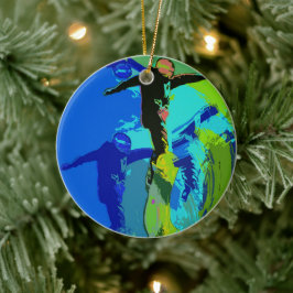 Extreme Riding - Snowboarders Keramisch Ornament