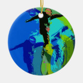 Extreme Riding - Snowboarders Keramisch Ornament (Voorkant)