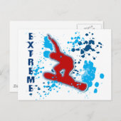 EXTREME SNOWBOARDING BRIEFKAART (Voorkant / Achterkant)