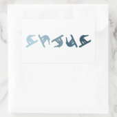 Extreme Snowboarding Rechthoekige Sticker (Tas)