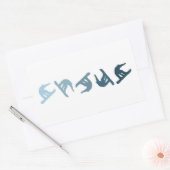 Extreme Snowboarding Rechthoekige Sticker (Envelop)