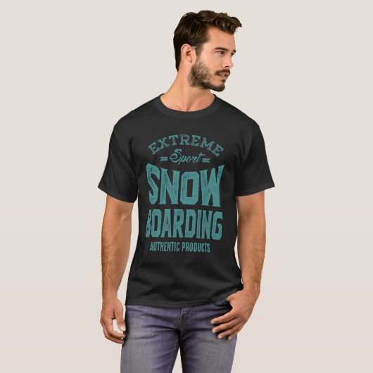 Extreme sport - Snowboarding Gift T-shirt (Voorkant volledig)