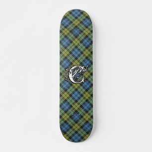 Extreme Tartan Campbell Monogram Skateboard