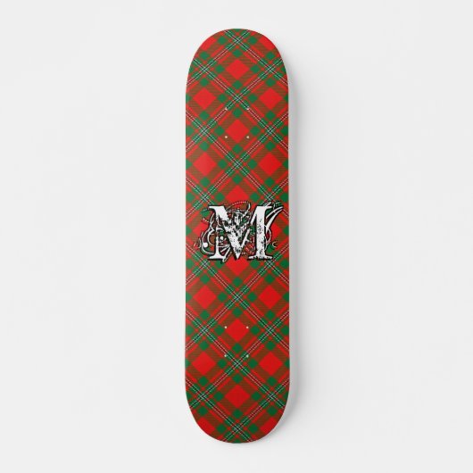 Extreme Tartan Clan Gregor MacGregor Monogram Skateboard (Voorkant)