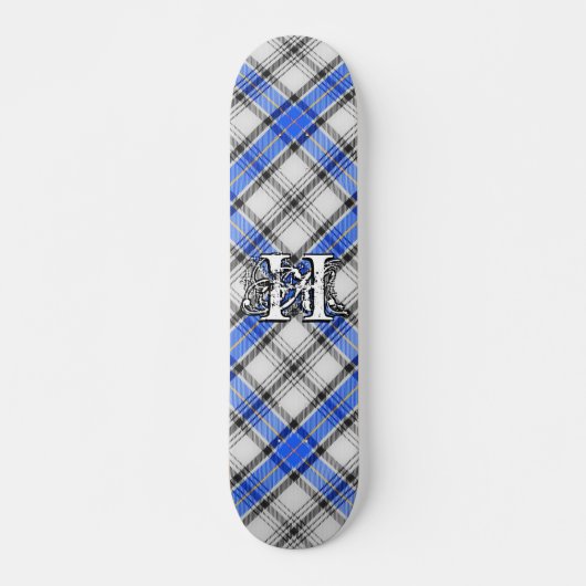 Extreme Tartan Clan Hannay Monogram Skateboard (Voorkant)