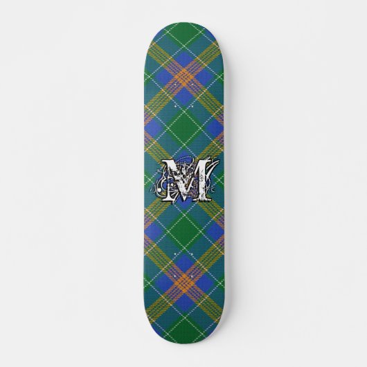Extreme Tartan Irish Clan MacAuliffe McAuliffe Skateboard (Voorkant)